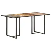 Dining Table 160 cm Solid Reclaimed Wood Rustic Furniture Home Decor Dinin 20694