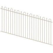 ProtectorAl 1201-2400W x 1200H Surfmist Loop & Spear Top Pool Fence Panel Raked Up to 15º