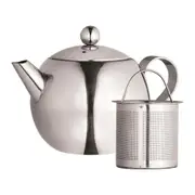 Avanti Nouveau 500ml Stainless Steel Teapot w/ Infuser Tea Brewing Kettle Silver