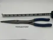 SNAP ON TOOLS USA 911ACFMB 11" Long Needle Nose Pliers POWER BLUE Soft Grip NEW+