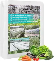 Garden Netting, Plant Covers 10 * 30FT Net Ultra Fine Mesh Protection Netting...