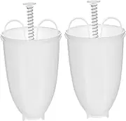 Cabilock 2Pcs Machine Mold Manual Doughnut Press for Homemade Treats Compact Portable Bakeware Tool for Easy Use for Adults for Donuts Pancakes