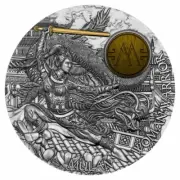 2021 Niue Woman Warrior Mulan 2oz Antique Finish Silver Coin