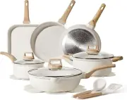 16Piece Pots and Pans Set Nonstick,with Steak Pot,Cookware Set Kitchen Cooking..
