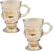 OFFSCH 2pcs Elegant Highball Goblet Glasses Whisky Cups and Stylish Wine Goblets for Home Use Smooth Surface Sturdy Base for Celebrations