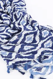 Blue Diamond Scarf--GRE-BLUEDIA-S20