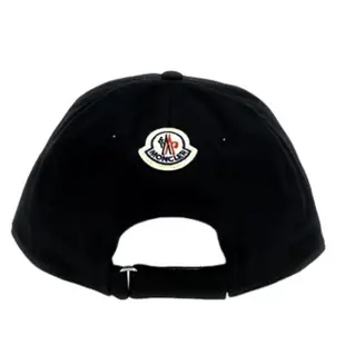 【MONCLER】春夏新款 刺繡英文名 棒球帽-黑色(ONE SIZE)
