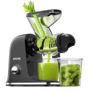 Cold Press Juicer Machine, Compact Single Serve Slow Masticating Juicer, Vege...