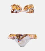[Zimmermann] Zimmermann Ascension floral ruffled bikini AU 12 multicoloured