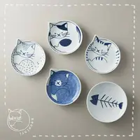 在飛比找樂天市場購物網優惠-日本製石丸波佐見燒neco貓咪餐碟(5件組)