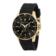 Maserati Sfida 44mm Black Stainless Steel Chronograph Watch