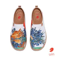 在飛比找momo購物網優惠-【uin】西班牙原創設計 女鞋 鳶尾花與貓彩繪休閒鞋W101