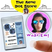 Dude Dots • Cystic Acne Patch • Ingrown Hair • Boils • Skin Infection • Acne Dot
