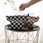 Reusable Paper Storage Box Foldable Desktop Paper Towels Case Dining Table