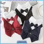 GENTLEMAN DOG AND CAT CLOTHES WEDDING SUIT FORMAL SHIRT FOR