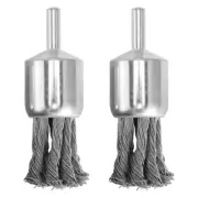 1" Twist Knot Steel Wire Wheel Cup Brush Set F Drill Angle Grinder Rotary Tool