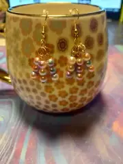 Beaded Earrings Whimsical Whimsy Boho Whimsygoth Whimsigoth Galaxy Purple Blue