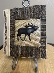 Handcrafted Artisan Wood Photo Album Mementos Art Journal Scrapbook 10 Inch