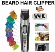 Wahl Beard Hair Clipper Cordless Rechargeable with Shaving Trimmer Guide Combs