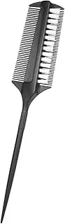Labymos 1PC Ha Tint/Dye Brush Double-Side Ha Coloring Comb with Tailed Handle Dyeing Brush Salon Hastyling Tool Home Use Random Color