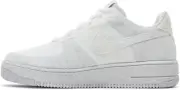 Nike Air Force 1 Crater Flyknit (Big Kid) White/White-Sail-Wolf Grey/DH3375 (5)