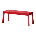 絕版品/北歐LOFT風格IKEA宜家SIGURD長凳板凳長椅工作椅/紅色/114X43X45/二手八成新/特$1680