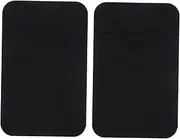 PEPLAYTAL 2Pcs Mobile Phone Back Pocket Wallet Adhesive Card Holder for Credit Cards Id Business Cards Durable Easy to Use Stick Design Compatible with Smartphones