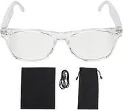 AI Translation Bluetooth Glasses, Video Real Time Translation Glasses, Support, AI Smart Eyeglasses with Over 100 Language Translator, Built in Microphone Speaker for Music Call