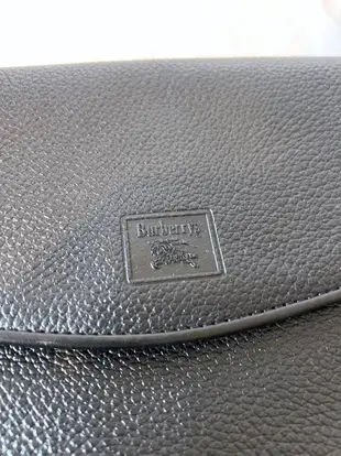 BURBERRY Black Leather Crossbody Bag 側背包