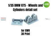 ASKA35001 1:35 ASK/Art Scale BMW R75 Wheels & Cylinders Detail Set (GWH kit)