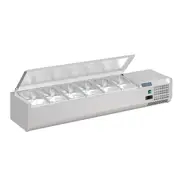 Polar G-Series Countertop Prep Fridge with Lid 6x 1/4GN - Countertop Prep Fridges (DA680-A) - DA680-A