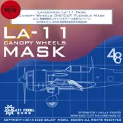 C48032 1/48 Lavochkin LA-11 Fang Canopy Wheels Flexible Mask for HobbyBoss 81760