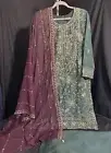 Brand - ASIM JOFA - Premium Chiffon Emb 3 Pc Suit - Large Size - $65