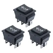 DC 12V 3 Position DPDT Rocker Switch Reverse Polarity Automatic Reset