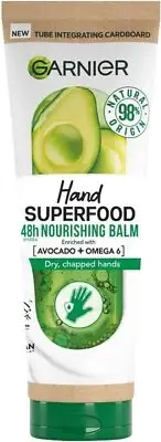 Garnier Hand Superfood 48H Hydra Nourishing Balm 75 ml x 3 Pack - Vegan