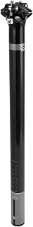 X AUTOHAUX Bike Seat Posts Shock Absorbing Bike Saddle Post Seat Tube Gloss Black Gray 1 Pc 30.8x450mm Carbon Fiber