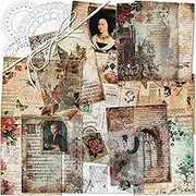 Vintage Pattern Paper Scrapbooking Paper Decorative Paper Decoupage Paper Various Designs No Repeat for Card Making Art and Craft Collage Gift Wrapping DIY Scrapbooking Diary (Emily)