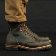TRUMAN Boots 10D Waxed Flesh Whites/Nicks/Red Wing/Wolverine/Viberg/Parkhurst