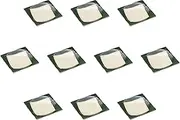 Set of 10 Fuchi Oribe Square Plates, 7.1 x 7.1 x 1.0 inches (18 x 18 x 2.6 cm) | Square Plates (Small) Setomonohonpo