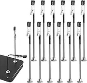Third Hand Soldering with Magnetic Base, Pack of 12 Helping Hand with Flexible Gooseneck 360 Degree Adjustable Soldering Aid Third Hand, Helping Hand Model Making Accessories for Soldering Jewellery