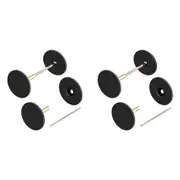 4 Pack Door Hole Cover Plate, Door Knob Handle Hole Filler Plate,Metal Connecting Screws Deadbolt Co