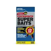Yates Home Pest Cockroach Super Baits - 8 Pack, Visible & Hidden Cockroaches