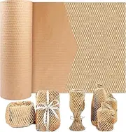 Honeycomb Packing Paper Wrap: 12"x164' Packing Paper Substitute Alternative to Bubble Wrap for Moving Shipping - Eco Friendly Packaging Material Wrap Protective Roll Brown