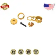 Precision Engineered Aluminum Stem Cap with Multi-Size Spacer Set for Bicycles