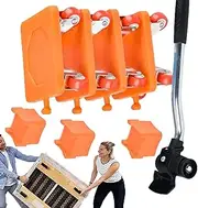 Furniture Lift Mover Tool - Furniture Slides Kit | Furniture Mover, Refrigerator Slider Appliance Mover Leverage Tool for Sofa, Refrigerator, Cabinet