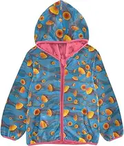 [Caihoyu] Toddler Girl Fleece Jacket Lightweight Zip Sweatshirt Toddler Boy Coat
