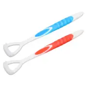 Ergonomic Tongue Scraper Bad Breath Removal Tongue Brush Oral Care Cleaning HR6