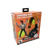Chainsaw Man LED Wired Gaming Headset, Multi-Platform Compatibility NEW