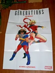 Generations The Marvels Promo Poster 24 x 36 Marvel 2017 Olivier Coipel Cap Ms