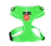 Rite Fit Puppia Dog Harness Green with Smart Tag Adj Neck & Chest Large 19-28"